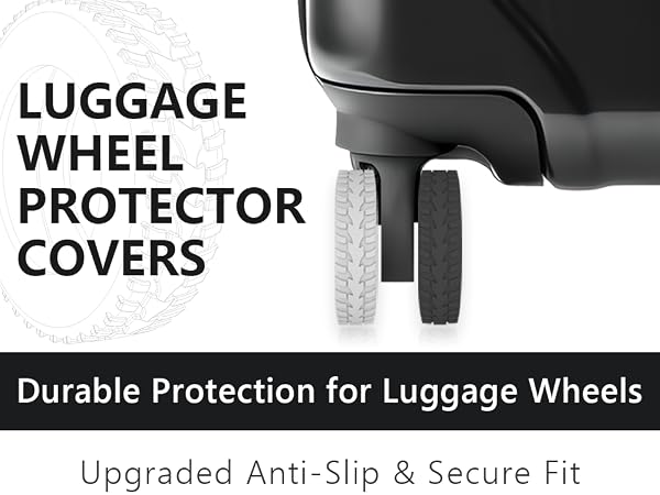Upgrade Luggage Wheel Covers Suitcases Wear Resistant Anti Noise Silicone Protective Spinner Wheel