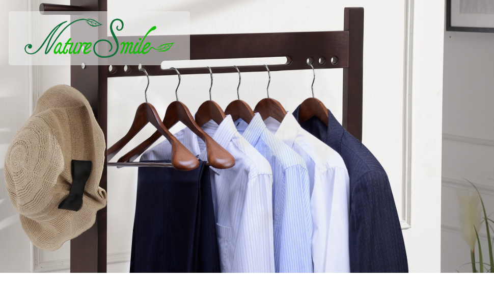 wooden suit hangers