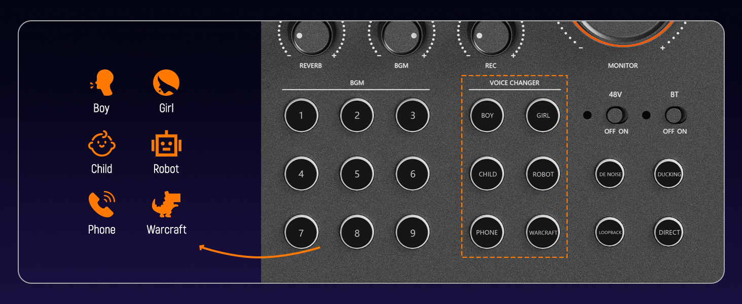 audio interface fo live