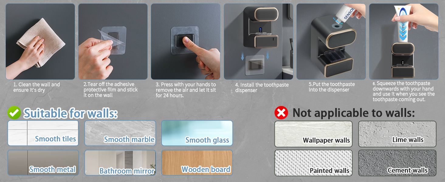 wall mounted Toothpaste Dispenser