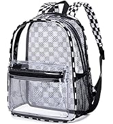 Clear Mini Backpack for Stadium Events 12x12x6 Small Transparent Backpacks Plastic See Through Cl...
