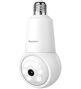 Septekon 2K 4MP Light Bulb Security Camera Outdoor, 2.4GHz 360°WiFi Light Socket Camera for Home ...