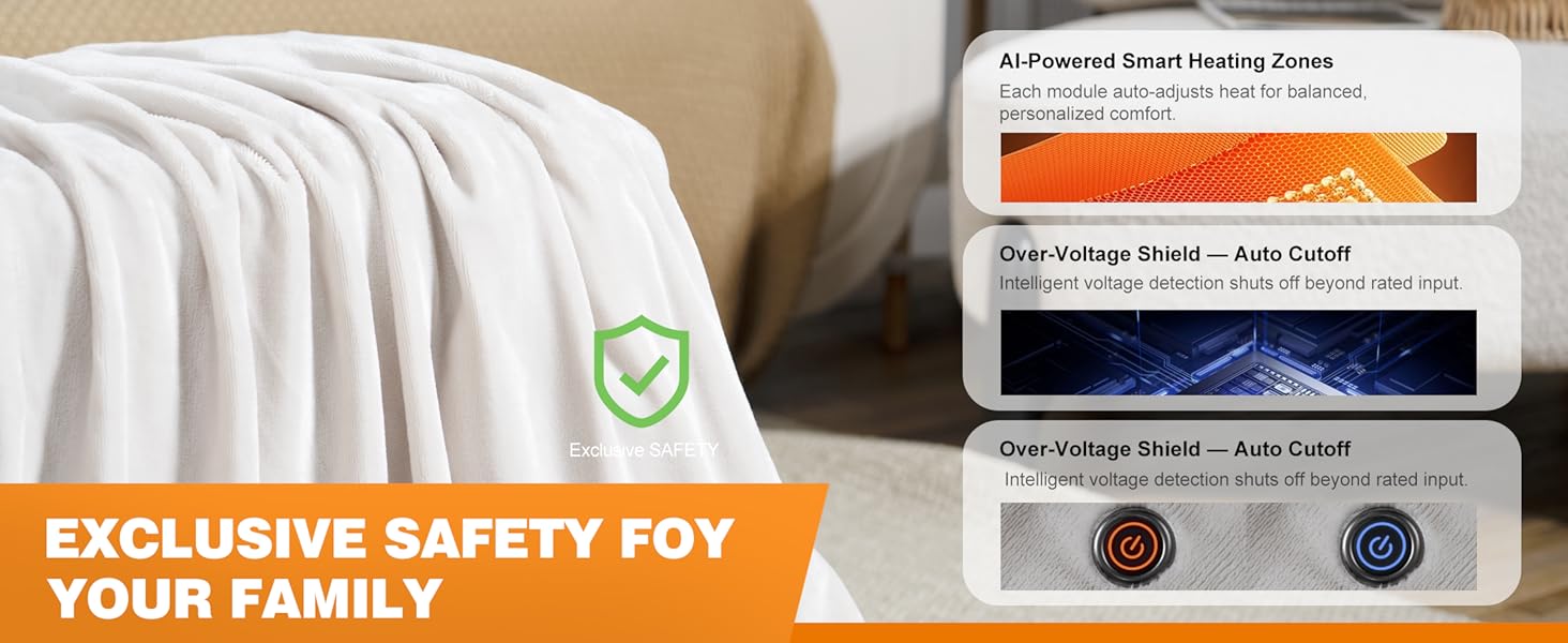 cordless heating blanket