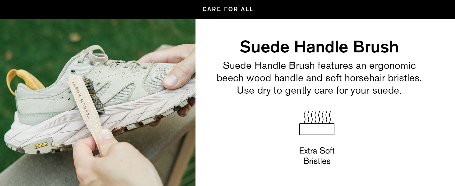 Suede Handle Brush