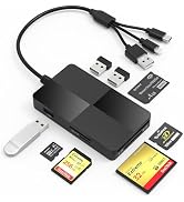 Memory Stick pro Duo Adapter Reader - 5 in 1 SD/TF/MS/CF/XD Card Reader for iPhone/Computer/USB C...
