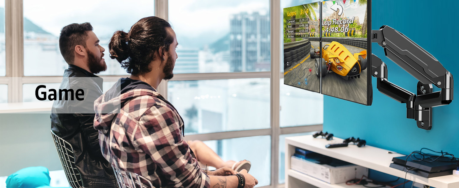 dual monitor wall mount