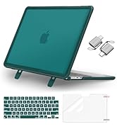 MOSISO Compatible with MacBook Air 13.6 inch Case 2022-2024 M3 A3113 M2 A2681 Touch ID, Heavy Dut...