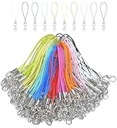 Evnlo Phone Charms Strap with Lobster Clasp,Lanyard Strap Cell Phone Charm Strap for Keychain Cla...