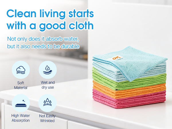 QYL Microfiber Cleaning Cloth