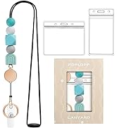 Retractable Lanyards for ID Badges and Keys, Cute Breakaway Teacher Lanyard with Badge Holders an...