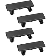 AutoEC 4pcs Rocker Switch Panel Black ABS Rectangular Blank Snap-in Hole Plug Cover Bracket Filler