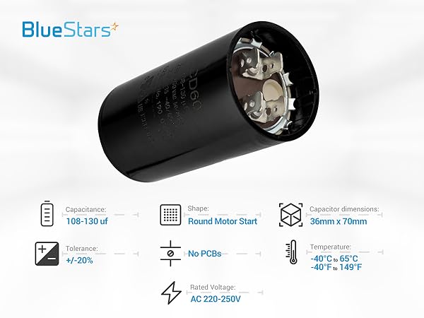 108-130 uf 220-250VAC