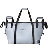 Buffalo Gear Insulated Fish Cooler - 27.5QT 58QT Waterproof Flat Bottom Bag, Leakproof and Fishin...