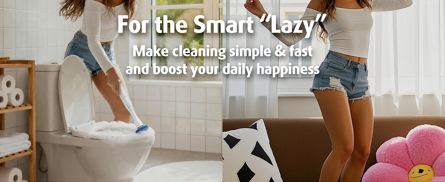 Hands-Free Electric Toilet Brush