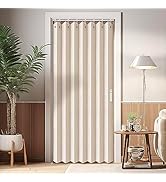 Vatge Closet Curtains, Accordion Style Door Curtains for Doorways, Pleated Folding Doors Curtain ...