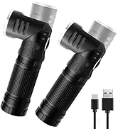 HAUTMEC Rechargeable LED Flashlights 500 High Lumens Super Bright Magnetic Flashlight Waterproof ...