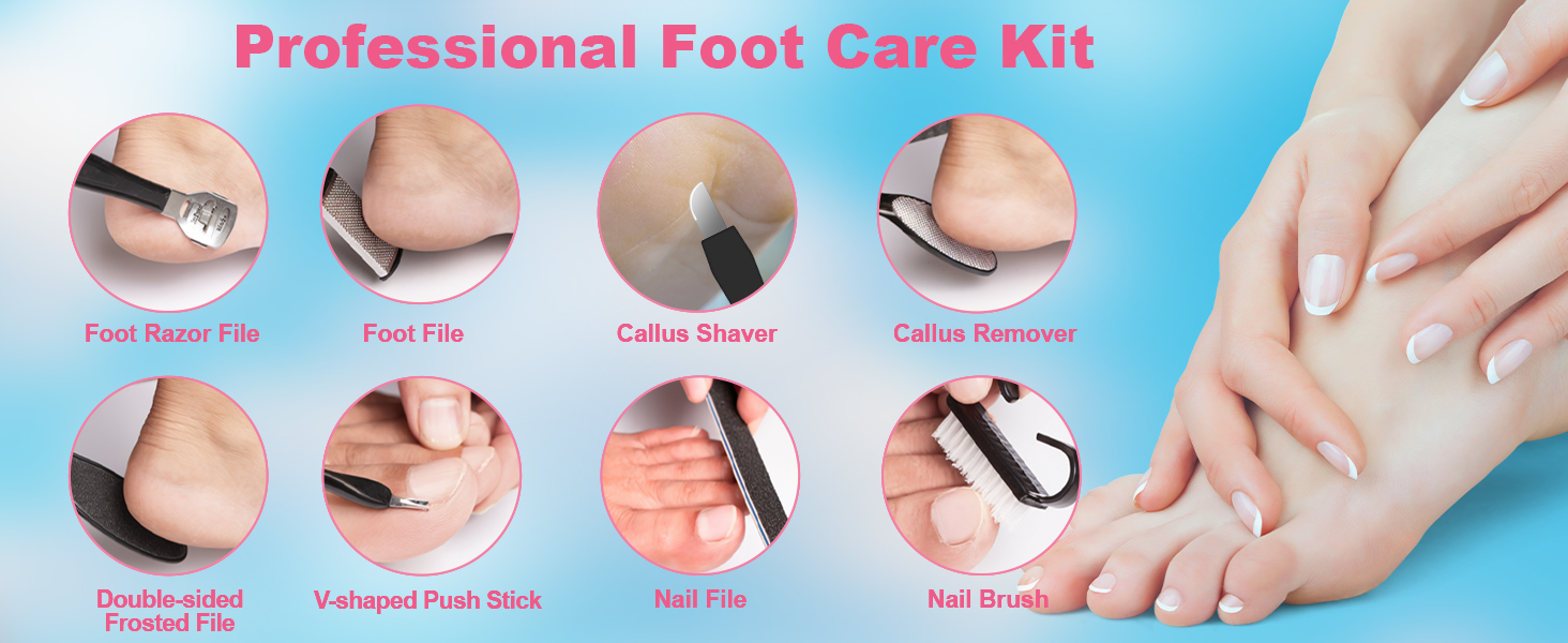 It comes with a more convenient set of foot tools.