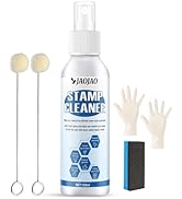 JAOJAO Stamp Cleaner, Rubber Stamp Cleaner with Sponge Gloves Wool Ball Deep Cleaning Gentle Form...