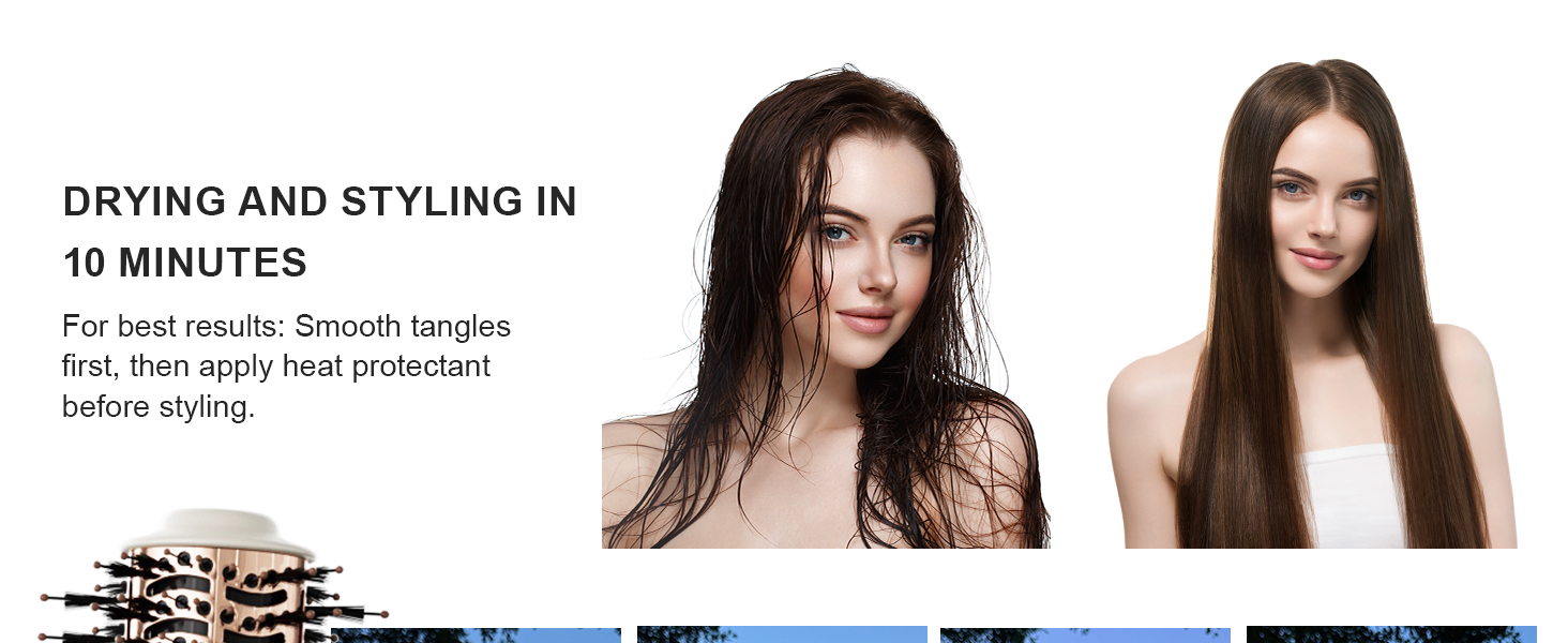 10 mins quick hair drying &amp;amp; styling