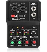 XTUGA USB Audio Interface for PC,Interface for Recording Music Computer Recording Audio Interface...