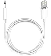 (Apple MFi Certified) iPhone AUX Cord,Lightning to 1/8 Inch Audio Cable,3.3ft, Headphone Jack Ada...