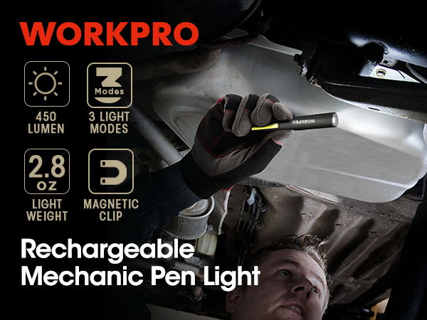 WORKPRO RECHARGEABLE PENLIGHT