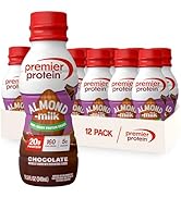 Premier Protein Almondmilk Plant Based Protein Shake, 20g Protein, 5g Sugar, 11.5 Fl oz, Chocolat...