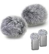 SEYUGOPTI 2-Pack Mini Furry Windscreen Covers for DJI Mic 2, Custom Fit Mic Covers for Reducing W...