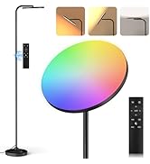SIBRILLE RGB Floor Lamp, 36W Bright LED Standing Lamp, Stepless Dimming Color Changing Torchiere ...