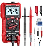 Proster Digital Multimeter 6000 Counts- TRMS Auto Range Multimeter, NCV Detector DC AC Voltage Cu...