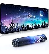 Desk Mat,Large Mouse Pad 35''×15.6''×0.12'' XXL Extended Gaming Mouse Pad Mat with Non-Slip Base ...