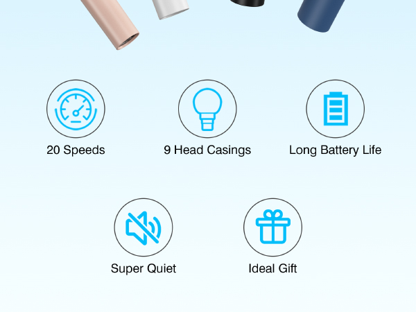 cotsoco Massage Gun with Heat for Pain Relief, Deep Tissue Percussion Massager with 20 Speeds