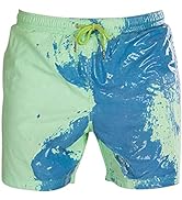 Wsedper Color Changing Shorts, Men's Sports Quick Dry Temperature Sensitive Color Changing Swim T...