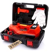 STANDTALL Electric Car Jack Quick Lifting Safe and Portable with Tire Inflator and LED Light Comp...