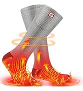 SVPRO Electric Heated Socks Men Women Rechargeable Heating Socks Washable Battery Thermal Foot Wa...