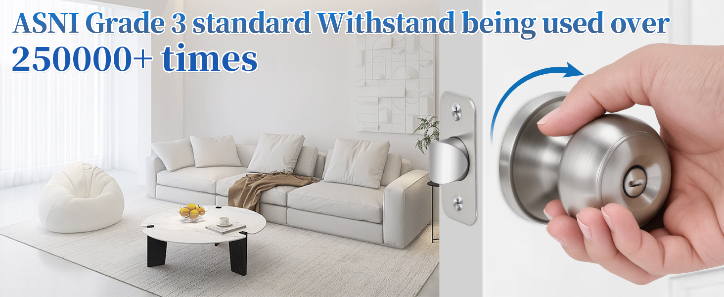 brushed nickel door knobs