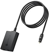 Neoteck 1 in 2 Out Optical Cable Splitter Chip,1 in 2 Out Toslink Splitter with 1M Optical Fiber ...