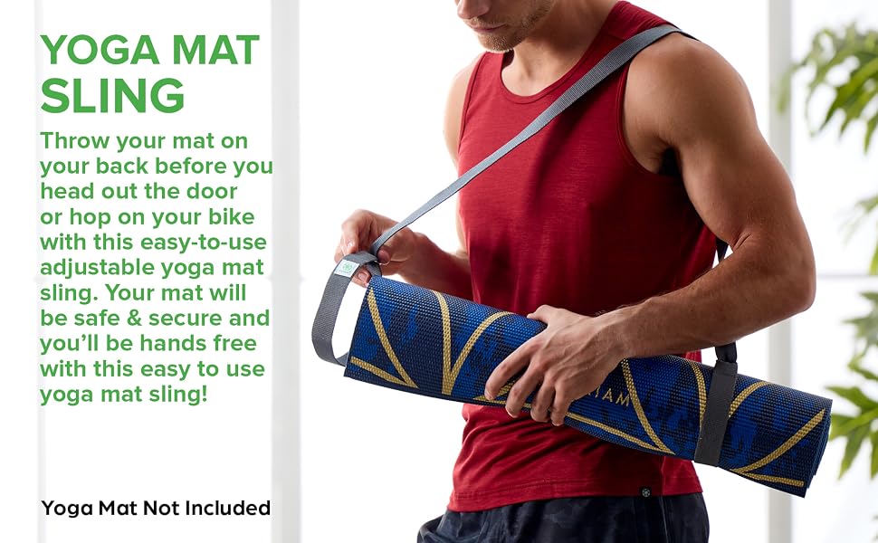 Gaiam yoga mat sling, yoga strap gaim, yoga mat holder bag strap
