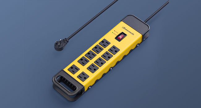 Metal Surge Protector Power Strip