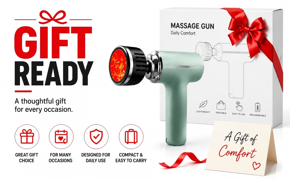 massage gun with heat
