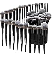 Bueart Design 32Pcs PRO Grade Makeup Brushes Set with Super large Holder, Premium Ultra-soft Synt...