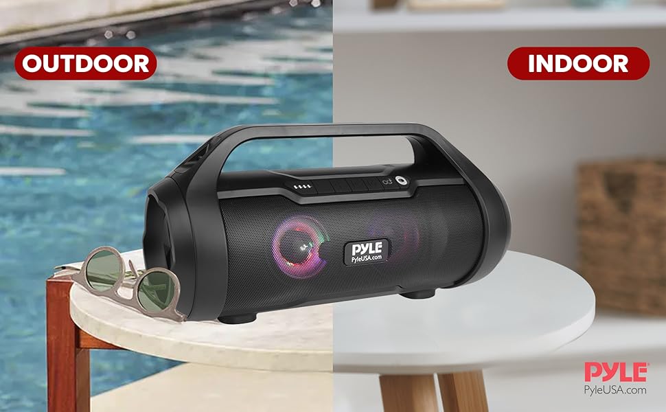 Wireless;Portable Bluetooth Boombox;Rechargeable Boom Box;Loud Stereo System;Speaker