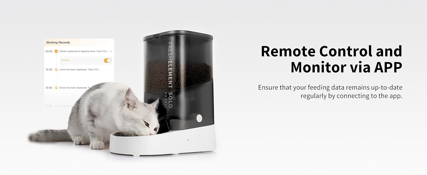 App controlled automatic pet feeder