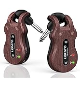 LEKATO Wireless Guitar System 5.8 Wireless Guitar Transmitter Receiver Rechargeable Audio Wireles...