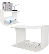2-Be-Best Projector Shelf - Larger, Durable Design, 2 Layers Floating Wall Shelves for Projector,...