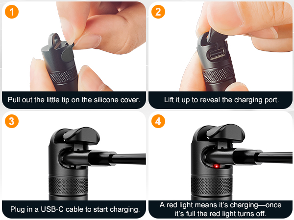 rechargeable keychain flashlight