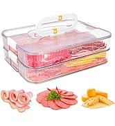 AIERSA Deli Meat Container for Fridge, Lunch Meat Container for Refrigerator, Food Storage Contai...
