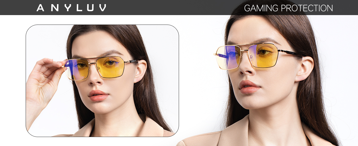 blue light glasses for woman men blue light blocking gaming glasses for computer use eye strain