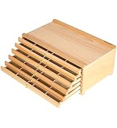 MEEDEN 6-Drawer Artist Supply Storage Box - Portable Foldable Multi-Function Beech Wood Artist To...