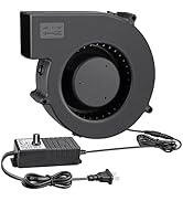 Wderair 140mm x 40mm Dual Ball Big Airflow Centrifugal Blower Fan 12 Volt with AC 110v 220v Varia...